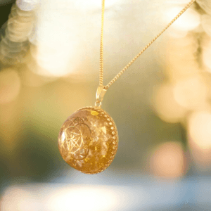 Lemurië Seed of Life orgonite ketting