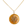 Metatron Golden Healer hanger 35 mm edelsteen orgonite hanger met goud
