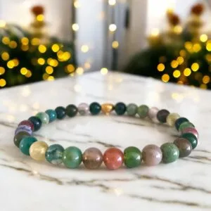 Natuursteen Armband Indisch agaat kralen armband edelsteen armband dames