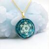 Orgonite ketting hanger Metatron met Labradoriet