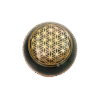 Anti straling orgonite dome shungiet toermalijn flower of life koper