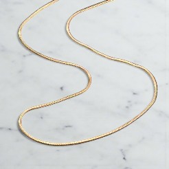 Snake slang ketting 1 mm goud