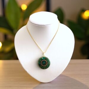 432hz Tensor ring hanger Labradoriet edelsteen orgonite orgone ketting hanger