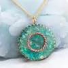 432hz Tensor ring hanger spectroliet edelsteen orgonite ketting hanger