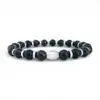 Shungiet armband heren kralen natuursteen shungite