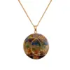 9 chakra hanger orgonite ketting hanger 24 karaat goud vesica piscis hanger chakra zelf healing doen Handgemaakt Artisan Gifts