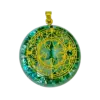 Larimar Orgonite hanger met 432 hz tensor ring
