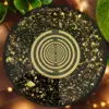 Orgonite Oplaadschaal MWO – Elite Shungite & Goud (Luxe Editie)