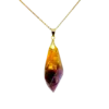 Orgonite Hanger Amethist Citrien 24 karaat goud energetisch Spiritueel Sieraad