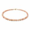 Zonnesteen maansteen ketting gold filled