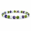 Groene Jade Amethist Seleniet armband natuursteen dames verguld goud Zen armband tegen overprikkeling HSP