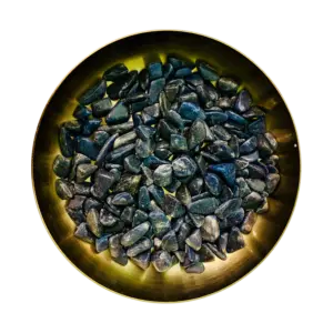 Blauwe Aventurijn split chips edelsteen voor zelf orgonite maken