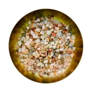 Maansteen chips split edelsteen voor zelf orgonite maken